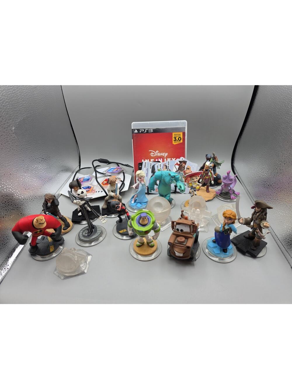 Disney Infinity 3.0 PS3 Game With Portal And Figures Lot